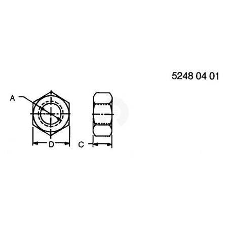 Гайка, Nut, Hex 14H785 Гайка, Nut, Hex 14H785