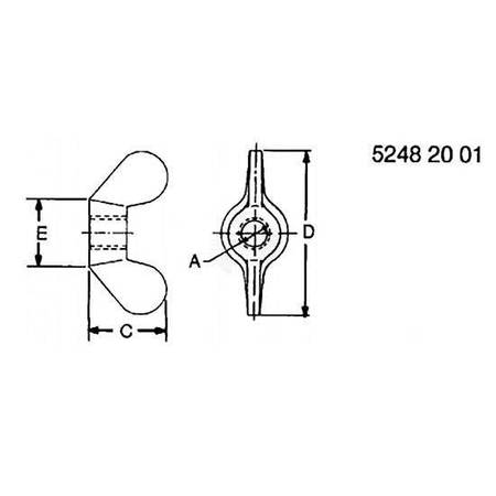 Гайка-барашек, Nut, Metric Forged Wing 14M7020 Гайка-барашек, Nut, Metric Forged Wing 14M7020