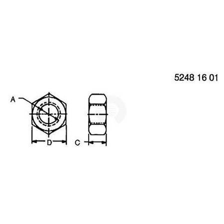 Гайка, Nut, Metric, Thin Hex 14M7151 Гайка, Nut, Metric, Thin Hex 14M7151