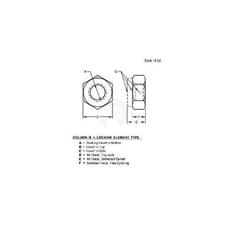 Стопорная гайка, Nut, Metric, Hex Prevailing Torque 14M7313 Стопорная гайка, Nut, Metric, Hex Prevailing Torque 14M7313