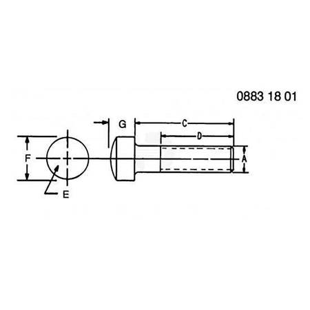 Винт, Screw, Hex Socket Head 19H3176 Винт, Screw, Hex Socket Head 19H3176