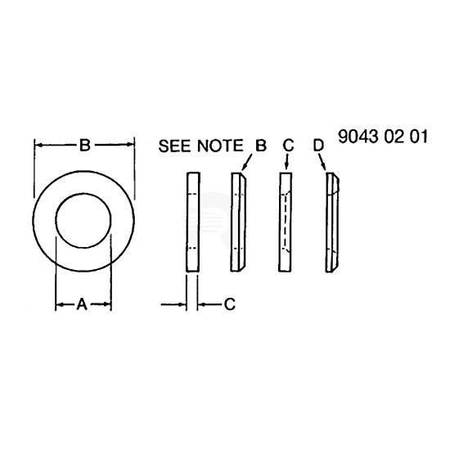 Шайба, Washer, Metallic, Round Hole 24M7508 Шайба, Washer, Metallic, Round Hole 24M7508