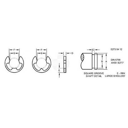 Пружинное кольцо, Ring, External Snap 40M7059 Пружинное кольцо, Ring, External Snap 40M7059
