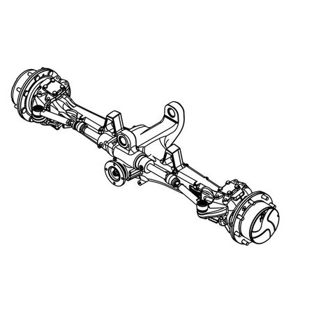 Передний мост, Front Axle, Mfwd I=15.692 (dana 730 AL215436