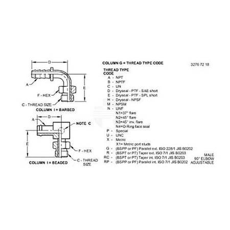 Коленчатый патрубок, Elbow Fitting, Elbow,90 Degree Adju AT174697 Коленчатый патрубок, Elbow Fitting, Elbow,90 Degree Adju AT174697
