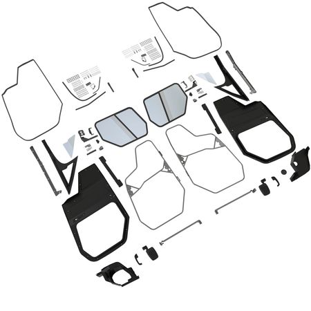 Комплект дверцы, Door Kit, Poly Door Hduv 2 Pass BUC10292