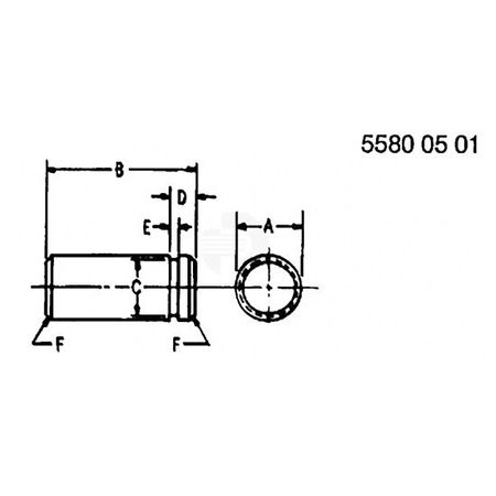 Штифт, Rod-straw Chopper Blade H139600 Штифт, Rod-straw Chopper Blade H139600