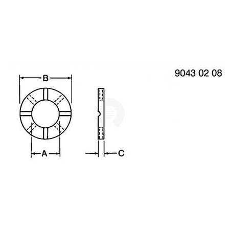 Упорная шайба, Washer, Thrust R100774