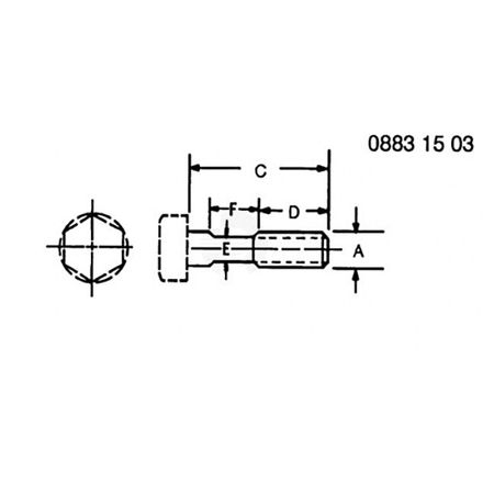 Винт, Cap Screw, Cylinder Head Cap R121490 Винт, Cap Screw, Cylinder Head Cap R121490