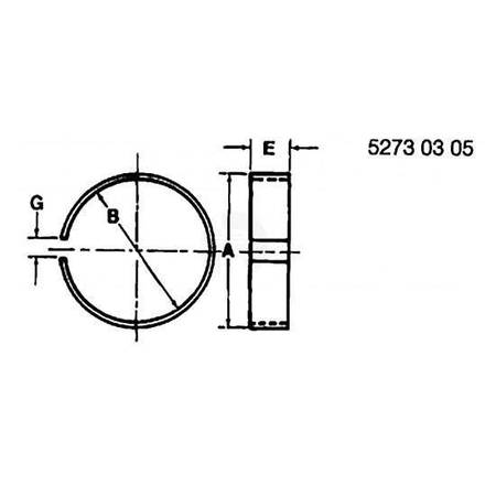 Кольцо поршня, Ring,sealing R39280 Кольцо поршня, Ring,sealing R39280