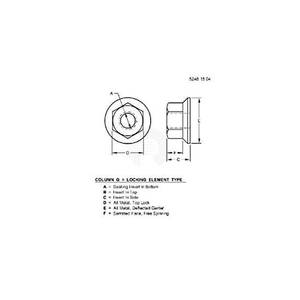 Фланцевая гайка, Nut, Metric, Hex Fl, Self Locking 14M7608 Фланцевая гайка, Nut, Metric, Hex Fl, Self Locking 14M7608