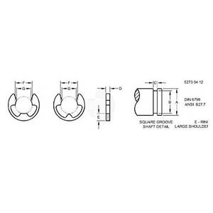 Пружинное кольцо, Ring, External Snap 40M7042 Пружинное кольцо, Ring, External Snap 40M7042