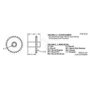 Ведущая звездочка, Sprocket Assy - 46t Ansi 60 AH125080