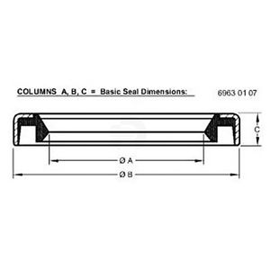 Сальник, Seal Assy, Dual Lip AH136497