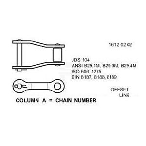 Звено цепи, Link Assy, Offset Ca550hd AH166639 Звено цепи, Link Assy, Offset Ca550hd AH166639