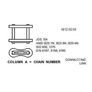 Звено цепи, Chain Link Assy-coupler Ca557-chrom AH220541