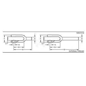 Конец тяги со ст. вилки, Yoke With Shaft, Chopper Drive AH221763