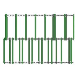 Цепь катка, Roller Chain, Assembly, T-slat AH228581
