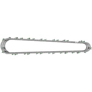 Цепь катка, Roller Chain, Assembly, T-slat AH228581