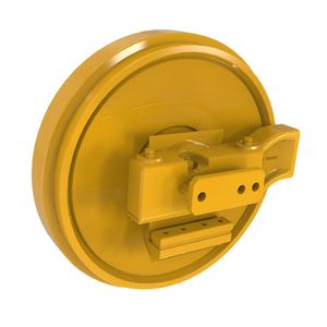 Натяжное колесо трака, 750j Idler With Brackets AT304377