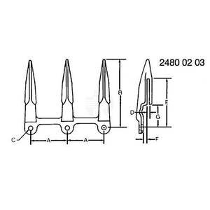 Ограждение ножа, Knife Guard, 4 Inch Non-clog H218703