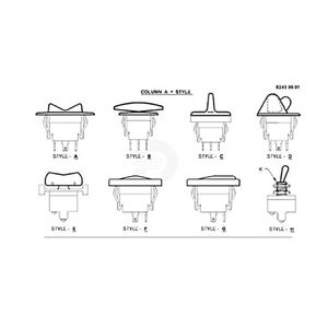 Тумблер/кулисный переключ., Toggle/rocker Switch, Hitch Up/down RE175352