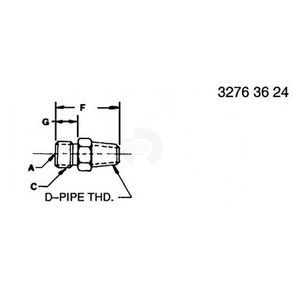 Фитинг, Fitting RE502650 Фитинг, Fitting RE502650
